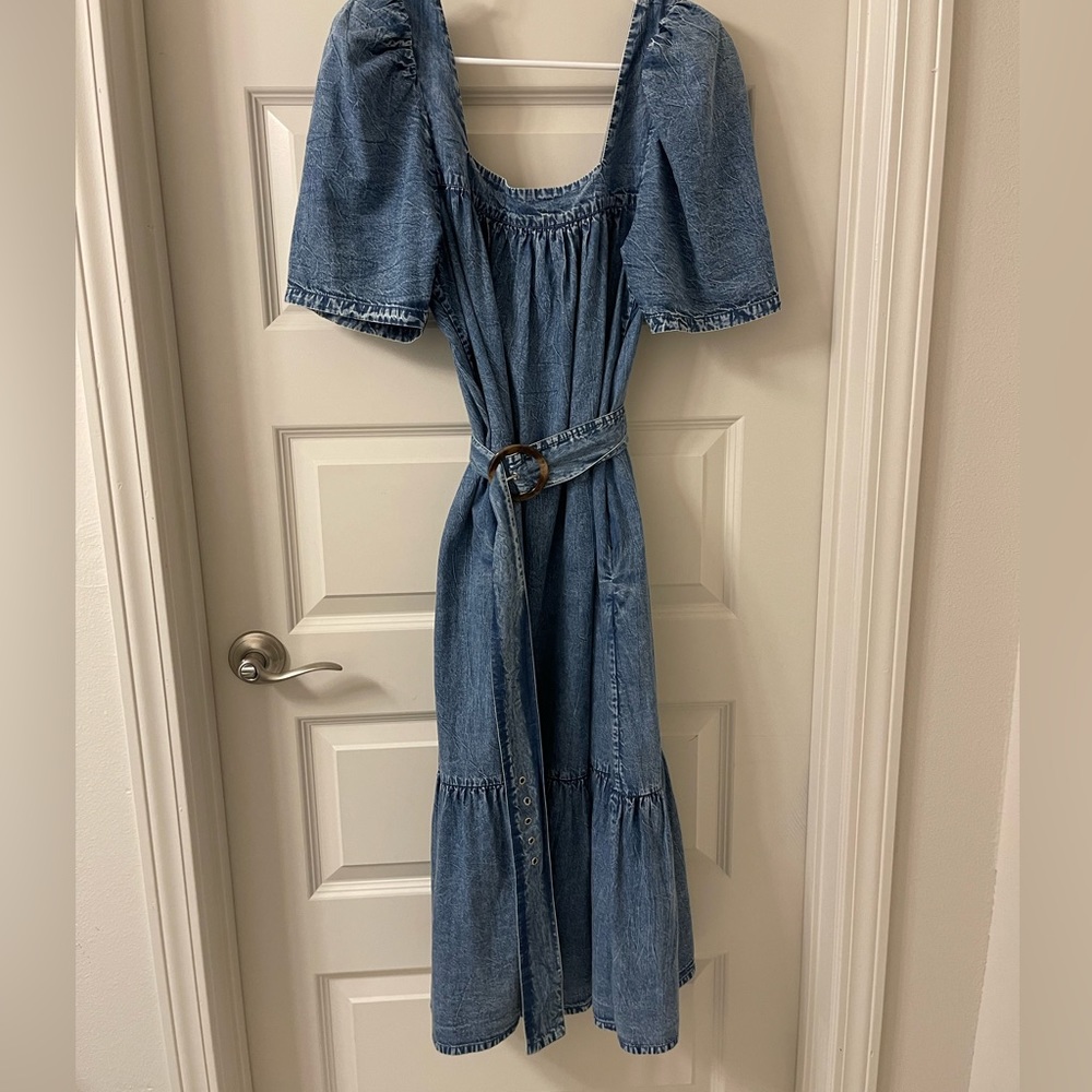 Stella Pardo X Anthropology sustainable midi dress
